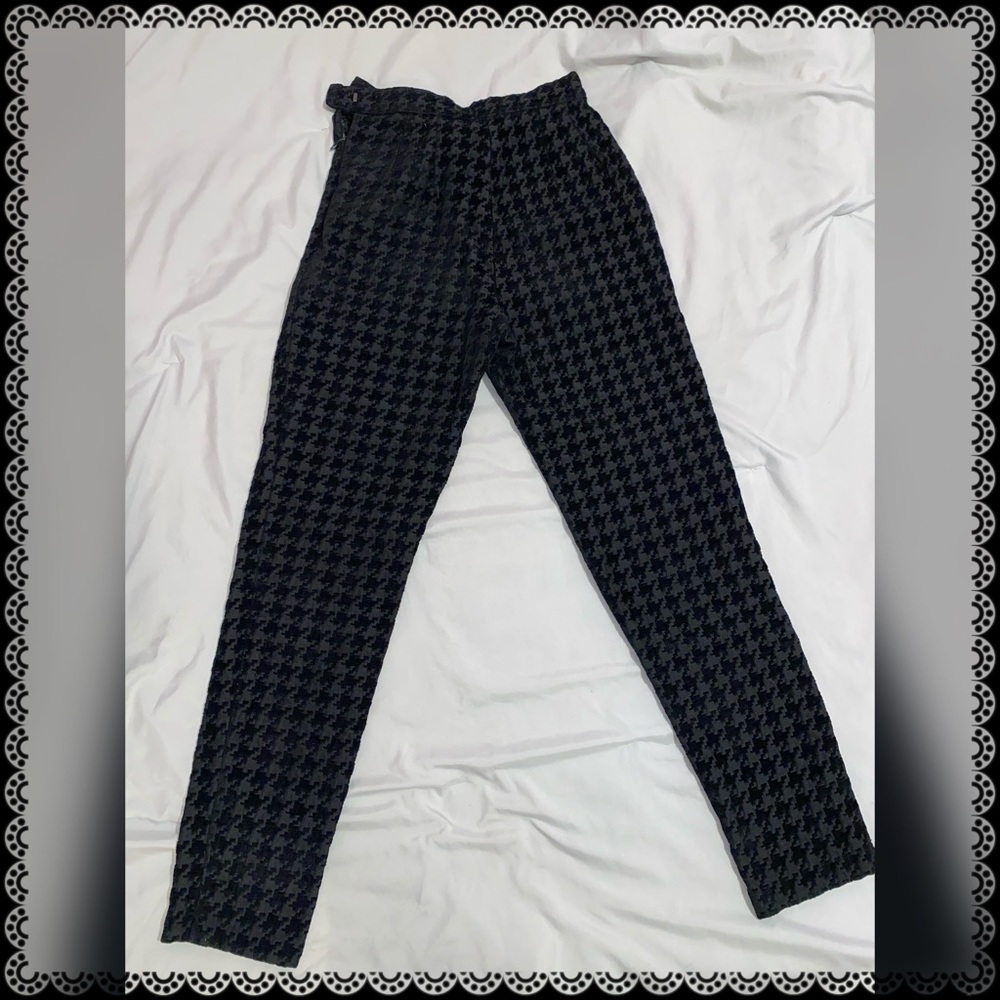 American Apparel houndstooth trousers
